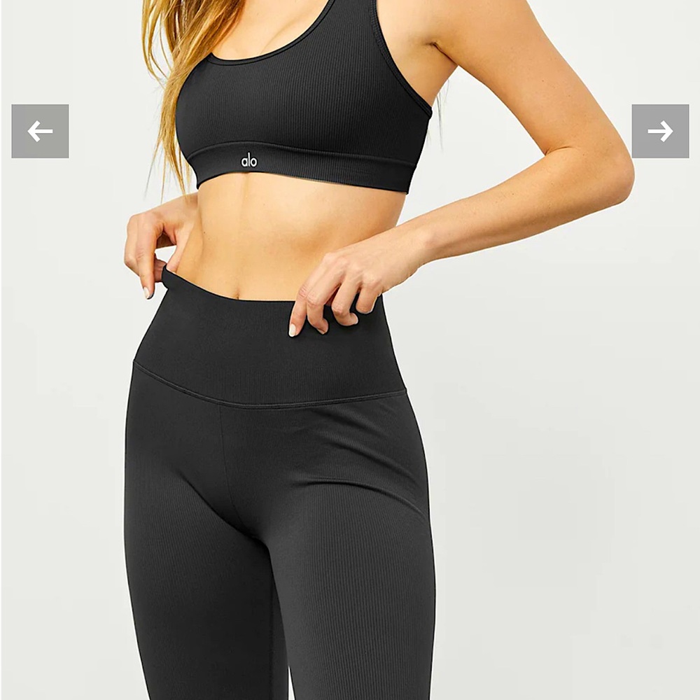 ALO Yoga High-Waist Ribbed Seamless Leggings S